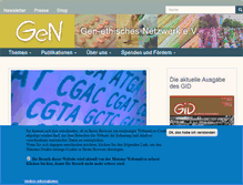 Tablet Screenshot of gen-ethisches-netzwerk.de
